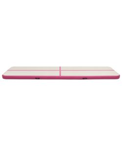 Tappetino Ginnastica Gonfiabile con Pompa 700x100x20cm PVC Rosa