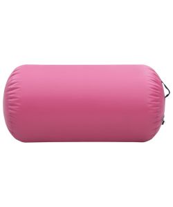 Rullo da Ginnastica Gonfiabile con Pompa 120x75 cm in PVC Rosa