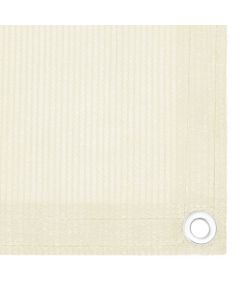 Schermo Frangivista per Balcone Crema 90x300 cm in HDPE
