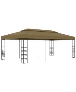 Gazebo da Giardino 6x3x2,7 m Grigio Talpa 180 g/m