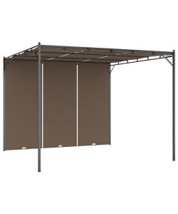 Gazebo da Giardino con Tenda Laterale 3x3x2,25 m Talpa