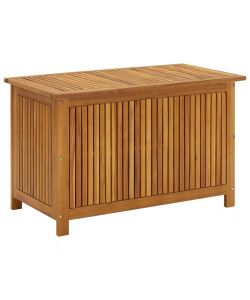 Baule da Giardino 90x50x58 cm in Legno Massello di Acacia