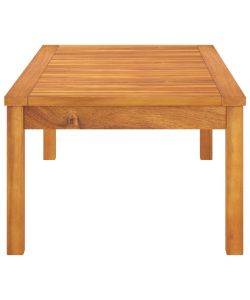Tavolino da Caff 100x50x33 cm in Legno Massello di Acacia