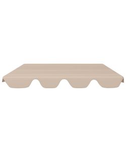 Baldacchino per Dondolo da Giardino Beige 150/130x70/105 cm