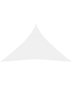 Parasole a Vela Oxford Triangolare 4x4x4 m Bianco