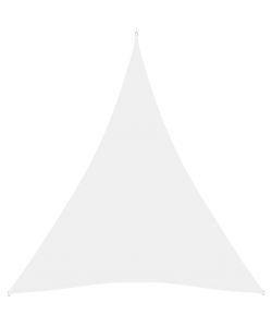 Parasole a Vela Oxford Triangolare 5x7x7 m Bianco