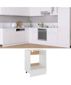 Armadio per Forno Bianco 60x46x81,5 cm in Legno Multistrato