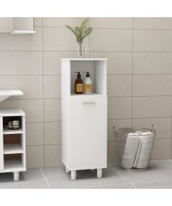 Armadio da Bagno Bianco 30x30x95 cm in Legno Multistrato 802615