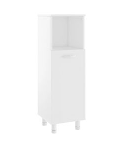 Armadio da Bagno Bianco 30x30x95 cm in Legno Multistrato 802615