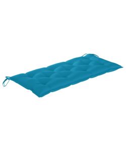 Cuscino per Panca da Giardino Azzurro 120x50x7 cm in Tessuto