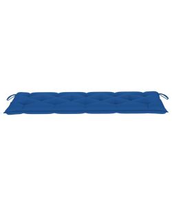 Cuscino per Panca da Giardino Blu 150x50x7 cm in Tessuto