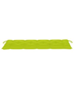 Cuscino Panca da Giardino Verde Brillante 150x50x7 cm Tessuto