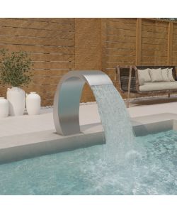 Fontana per Piscina 22x60x70 cm in Acciaio Inox 304