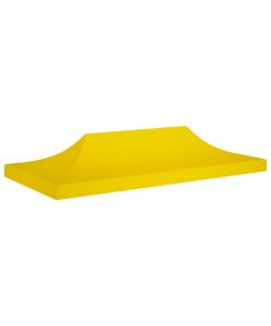 Tetto per Tendone per Feste 6x3 m Giallo 270 g/mq