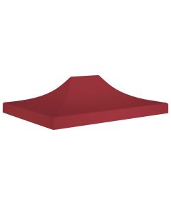 Tetto per Tendone per Feste 4x3 m Rosso Borgogna 270 g/mq