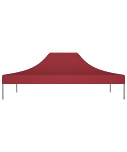 Tetto per Tendone per Feste 4,5x3 m Rosso Borgogna 270 g/mq