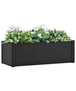 Letto Rialzato Giardino con Irrigazione Antracite 100x43x33 cm