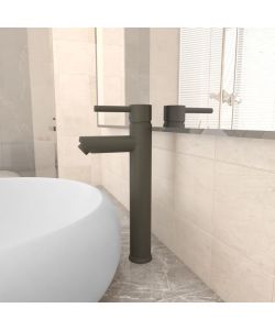 Rubinetto Miscelatore da Bagno Grigio 12x30 cm
