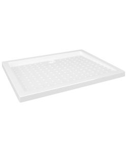 Piatto Doccia con Superficie Puntinata Bianco 90x70x4 cm in ABS