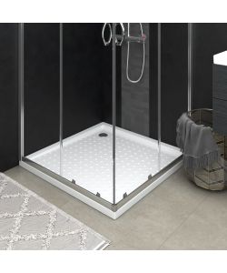 Piatto Doccia con Superficie Puntinata Bianco 90x90x4 cm in ABS