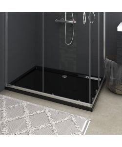 Piatto Doccia in ABS Rettangolare Nero 80x120 cm