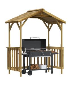 Capanno per Barbecue 163,5x93x210 cm in Pino Impregnato