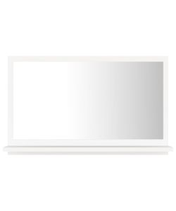 Specchio da Bagno Bianco 60x10,5x37 cm in Truciolato