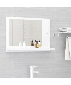 Specchio da Bagno Bianco 60x10,5x37 cm in Truciolato