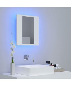 Specchio da Bagno con LED Bianco 40x12x45 cm in Acrilico