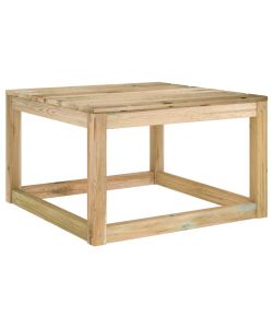 Tavoli Giardino Pallet 2pz Marrone 60x60x36,5cm Pino Impregnato