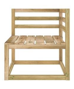 Divani Angolari Pallet da Giardino 2 pz Pino Impregnato Verde