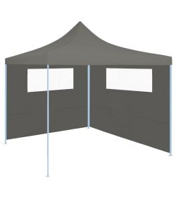 Pareti con Finestre per Gazebo 2 pz Antracite