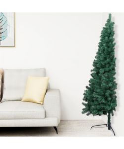Albero di Natale Artificiale a Met Supporto Verde 240 cm PVC