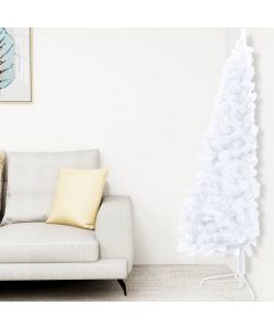 Albero di Natale Artificiale a Met Supporto Bianco 120 cm PVC