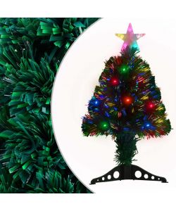 Albero di Natale Artificiale Supporto/LED 64 cm Fibra Ottica