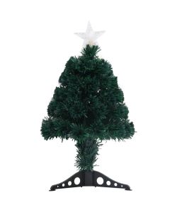 Albero di Natale Artificiale Supporto/LED 64 cm Fibra Ottica