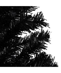 Albero di Natale Artificiale con Supporto Nero 120 cm PVC