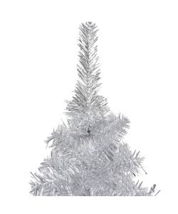 Albero di Natale Artificiale con Supporto Argento 120 cm PET