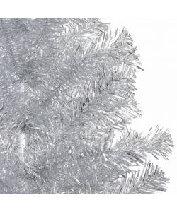 Albero di Natale Artificiale con Supporto Argento 120 cm PET