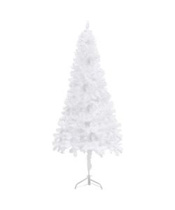 Albero di Natale Artificiale ad Angolo Bianco 210 cm PVC