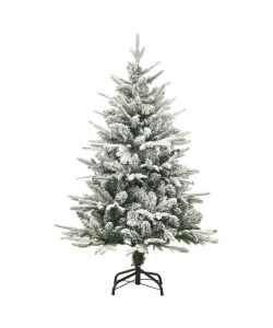 Albero di Natale Artificiale con Neve Verde 120 cm PVC e PE