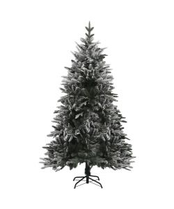 Albero di Natale Artificiale con Neve Verde 150 cm PVC e PE