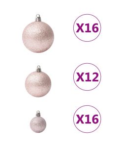 Set Palline di Natale 100 pz Rosa