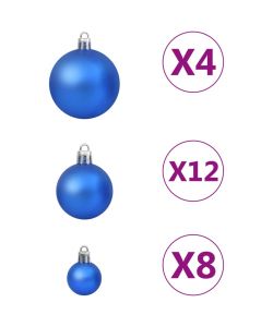 Set Palline di Natale 100 pz Blu