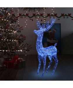 Renna di Natale in Acrilico XXL 250 LED 180 cm Blu