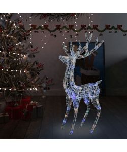 Renna di Natale in Acrilico XXL 250 LED 180 cm Colorata