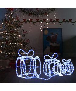 Decorazione Natale Scatole Regalo con 180 LED Interni Esterni