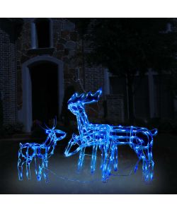 Decorazioni di Natale a Forma di Renne 3 pz 229 LED