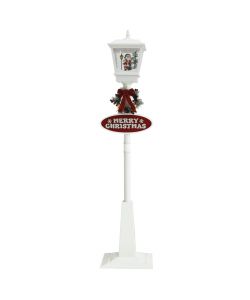 Lampione di Natale con Babbo Natale 180 cm LED