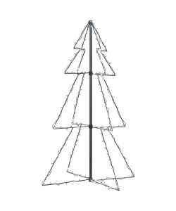 Albero di Natale a Cono 160 LED per Interni Esterni 78x120 cm